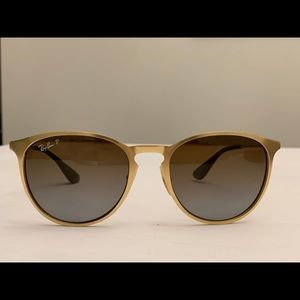 Never Worn Gold Ray Ban Women’s Sunglasses.